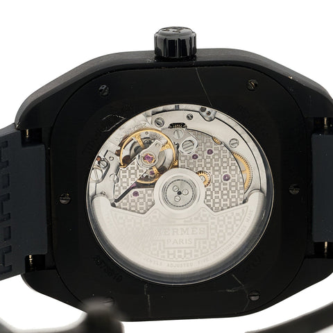 Graphene Nickel Rubber 39mm H08 Automatic Watch Noir