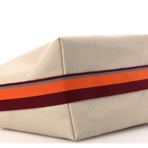 Cotton Canvas H Pavillon Large Bride-A-Brac Pouch Naturel