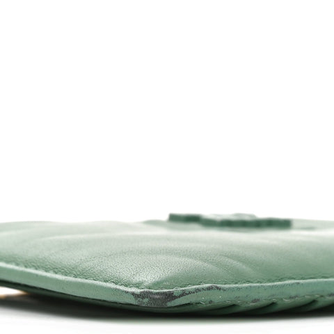 Soft Calf Softy Envelope Zip Card Holder Salvia