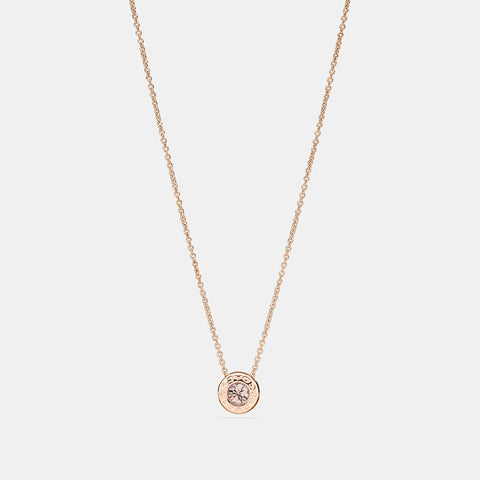 Coach Outlet Open Circle Stone Strand Necklace