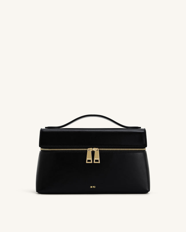 Thea Top Handle Bag - Black Hover Image