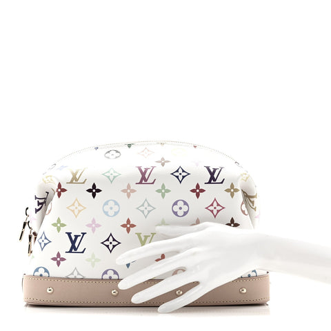 LV x TM Monogram Multicolor Cosmetic Pouch GM White