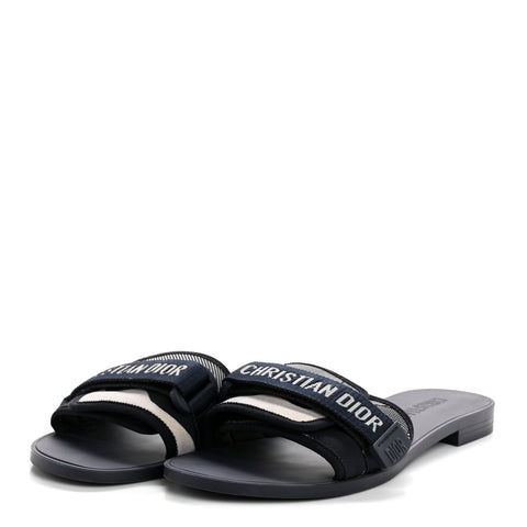 Technical Stretch Fabric Camouflage Dio(r)evolution Slide Sandals 41 Deep Blue