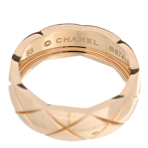 18K Beige Gold Small Coco Crush Ring 53 6.5