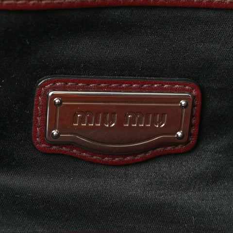 Vitello Soft Shopping Tote Burgundy