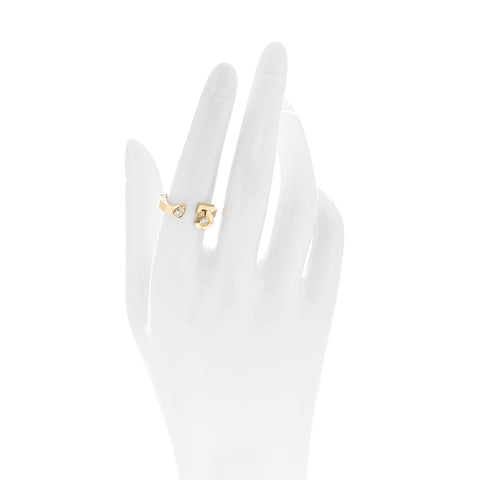 18K Yellow Gold Diamond Extrait de No 5 Ring 54 7