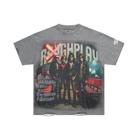 Rough Play T Shirts RoughPlay Loving The Crew t-shirt with diamond