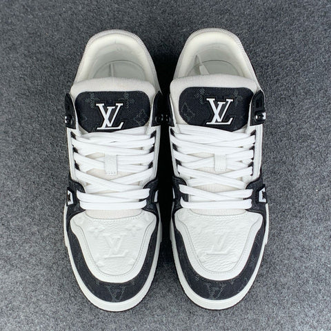 LV Trainer 'Black Monogram Denim’