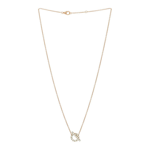 18K Rose Gold Green Sapphire Finesse Pendant Necklace