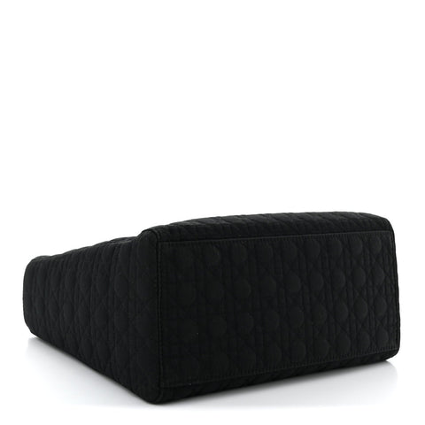 Nylon Cannage Large Lady Dior Black