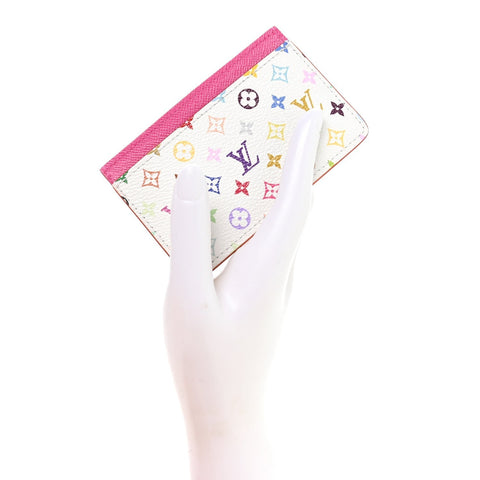 LV X TM Monogram Multicolor Card Holder Kawaii Pink