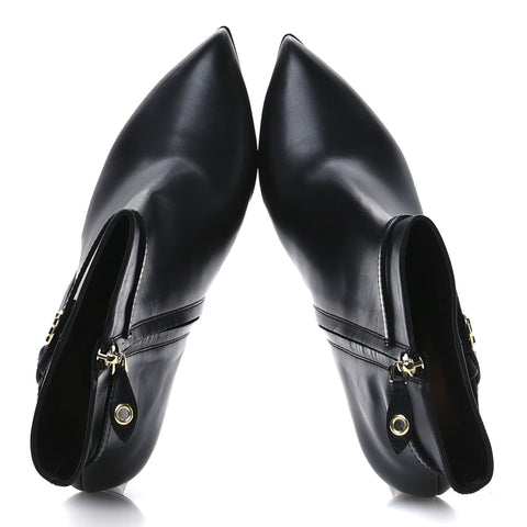 Calfskin LV Roxy Platform Ankle Boots 41 Black