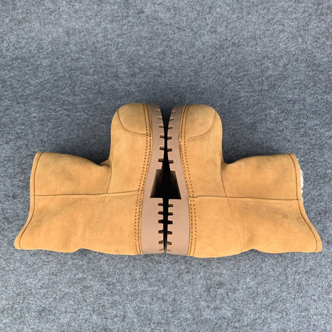 Balenciaga Alaska Fur Low Boot 'Brown'