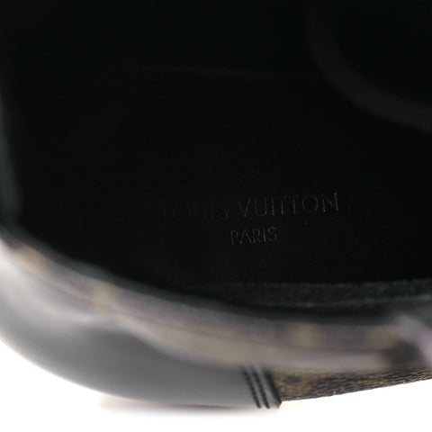 Patent Calfskin Monogram Star Trail Ankle Boots 38.5 Black