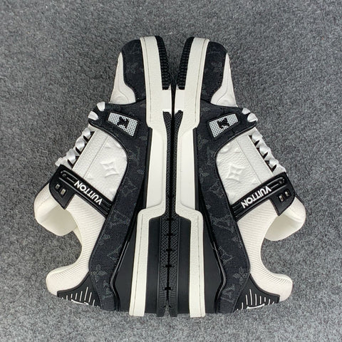 LV Trainer 'Black Monogram Denim’