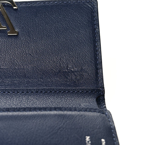 Crocodile Capucines Compact Wallet Saphir