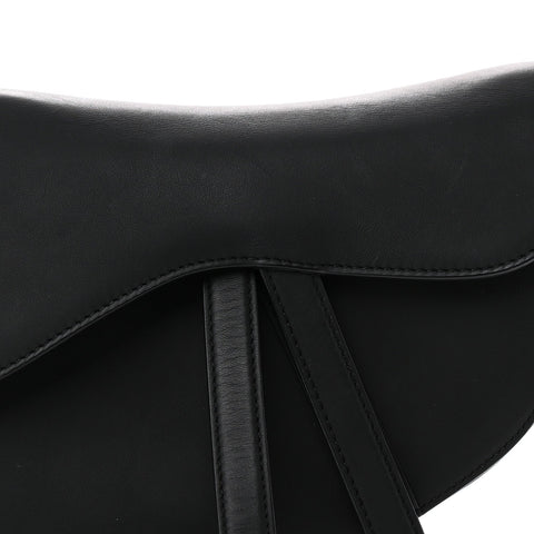Ultra Matte Calfskin Saddle Bag Black