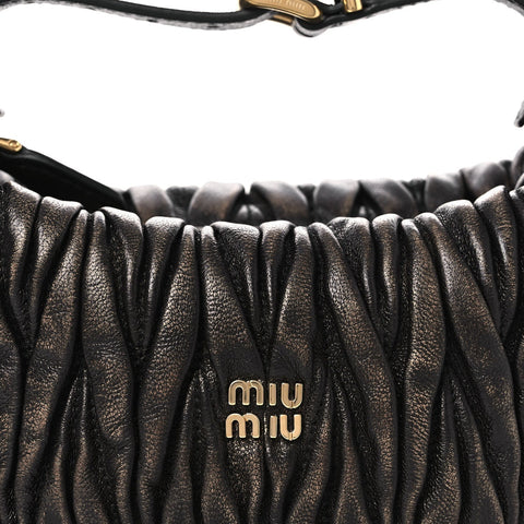 Nappa Matelasse Pouch Sand Coffee