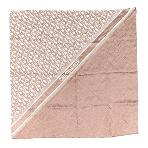 Silk Oblique Scarf Rose