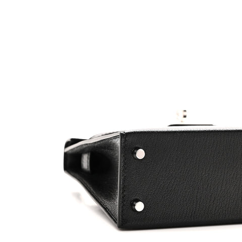 Chevre Chamkila Clou de Coeur Mini Kelly Sellier 20 Black