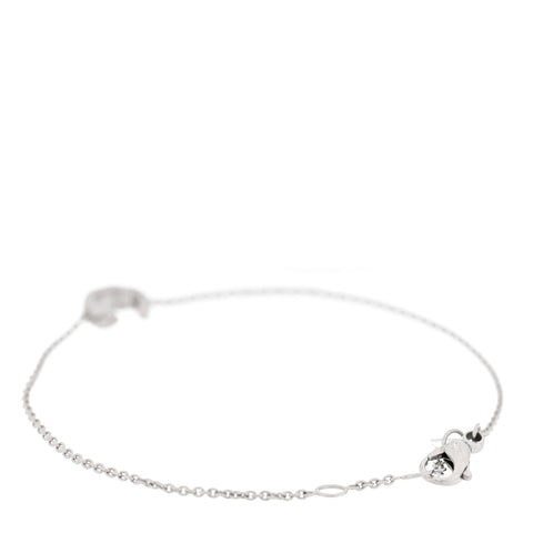 18K White Gold Coco Crush Station Bracelet