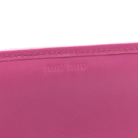 Nappa Matelasse Wallet On Chain Fuxia
