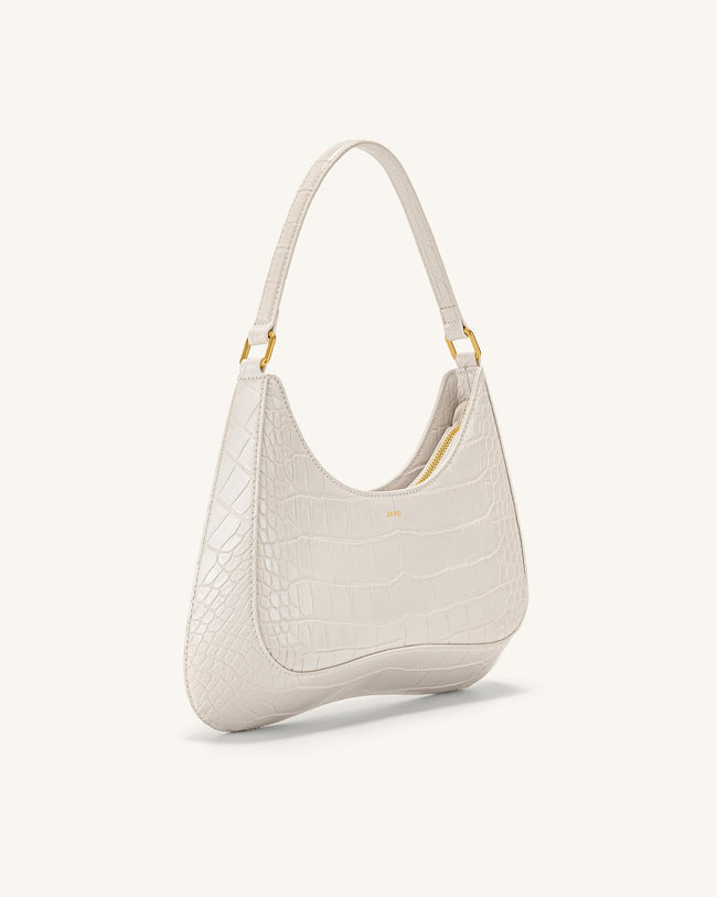 Ruby Shoulder Bag - White Croc Main Image
