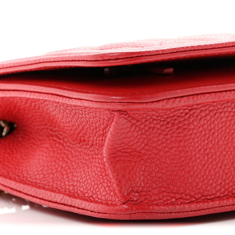 Caviar Quilted Boy Wallet On Chain WOC Red