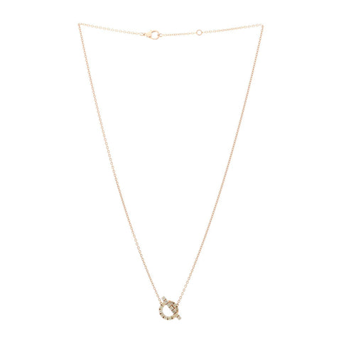 18K Rose Gold Green Sapphire Finesse Pendant Necklace