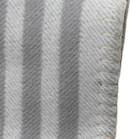 Wool Cashmere Ithaque Blanket Gris Perle