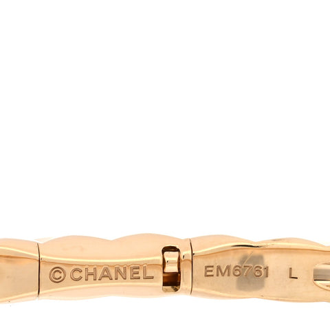 18K Yellow Gold Mini Coco Crush Bangle Bracelet L