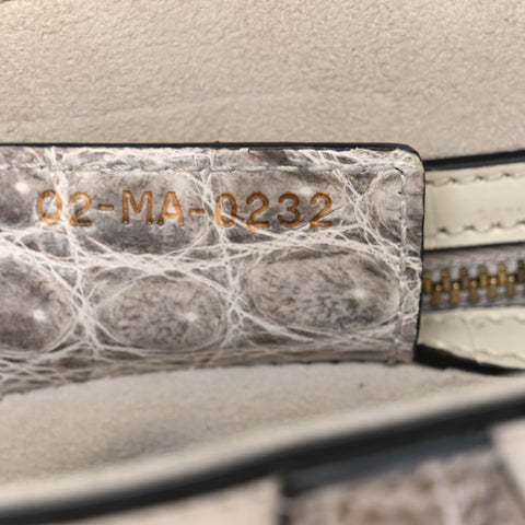 Niloticus Crocodile Himalaya Saddle Bag Latte