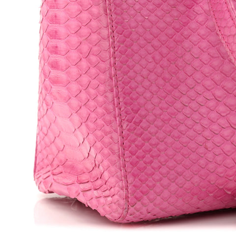 Snakeskin Medium Lady Dior Pink