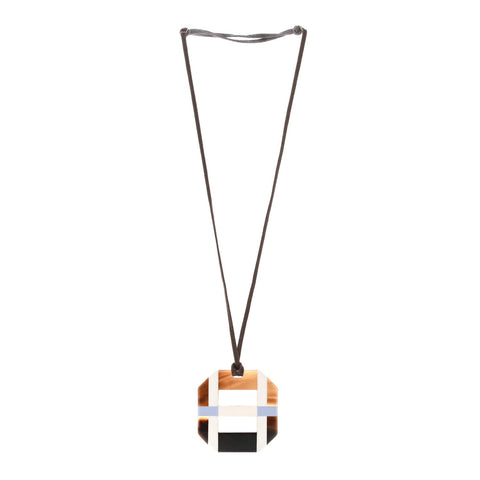 Horn Lacquer Opus Octagonal Necklace