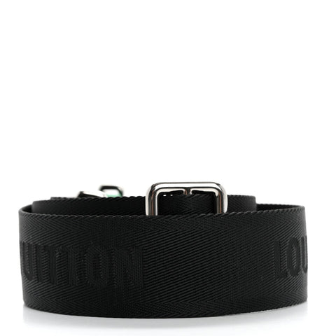 Nylon Alpha Messenger Strap Black Cactus Green