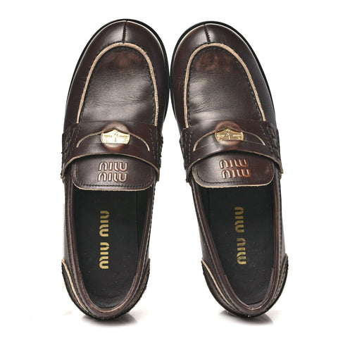 Spazzolato Penny Loafer 39 Ebony