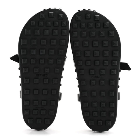 Calfskin Womens Inboard Sandals 38 Black