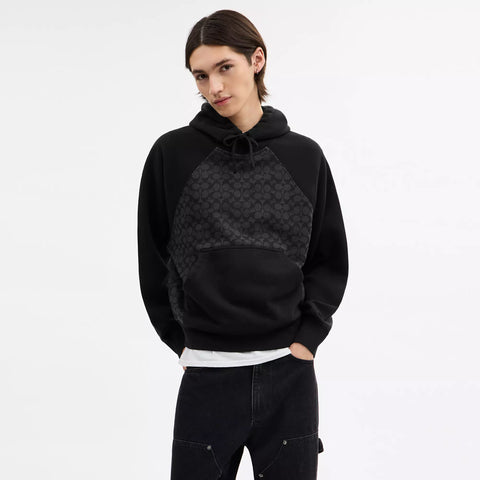 Coach Outlet Signature Hoodie In Organic Cotton
