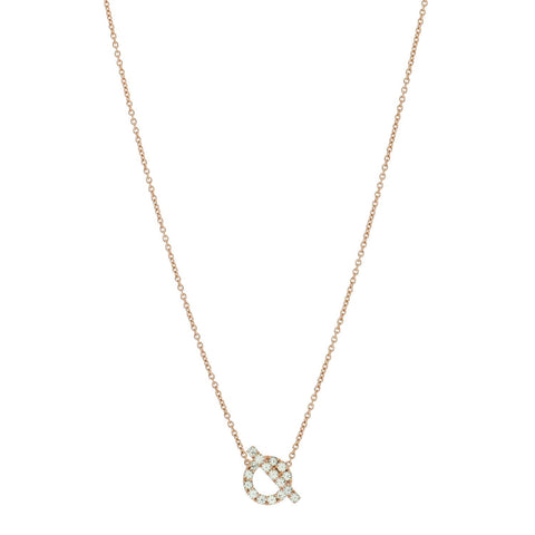 18K Rose Gold Green Sapphire Finesse Pendant Necklace