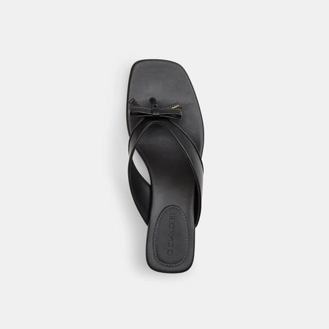 Coach Outlet Bow Thong Kitten Heel