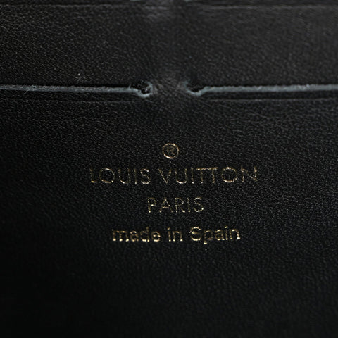 Damier Ebene Vavin Chain Wallet Black