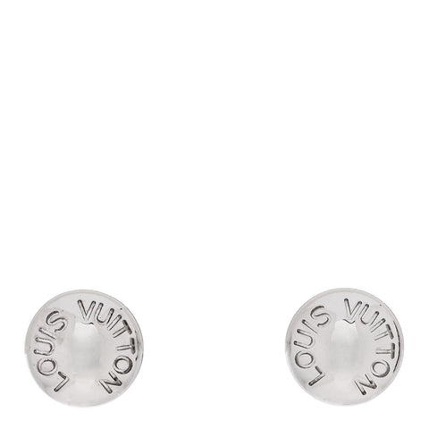 18K White Gold Clous Ear Studs Earrings