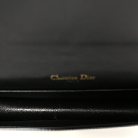 Patent Cannage Lady Dior Convertible Clutch Black