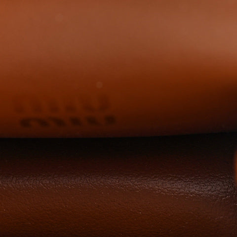 Nappa Flap Pouch Bag Charm Cognac Orange