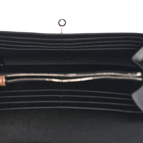 Epsom Kelly Longue Wallet Black