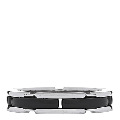 18K White Gold Black Ceramic Small Ultra Ring 59 8.75