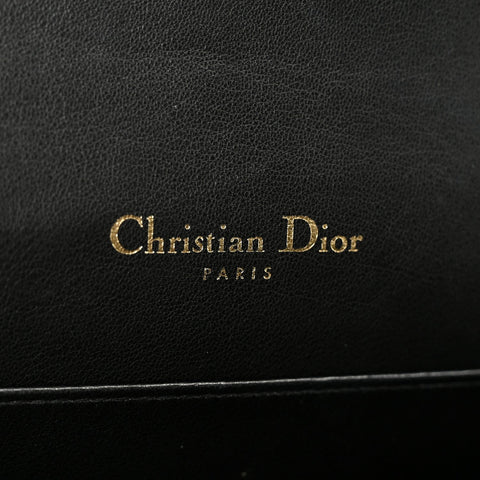 Patent Cannage Lady Dior Convertible Clutch Black