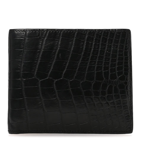 Matte Alligator MC2 Copernic Compact Wallet Black