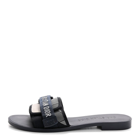 Technical Stretch Fabric Camouflage Dio(r)evolution Slide Sandals 41 Deep Blue