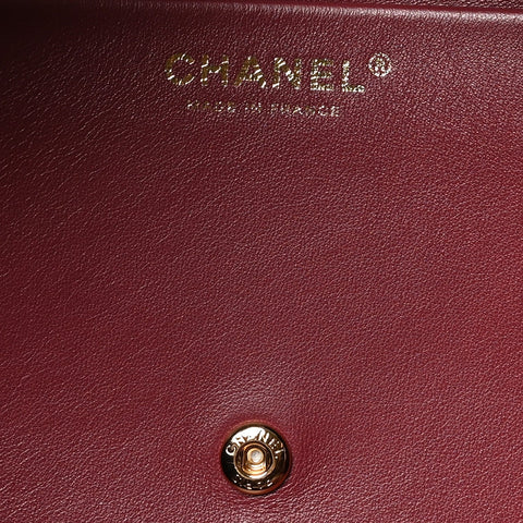 Grained Calfskin Small Souplissimo Maxi Flap Green